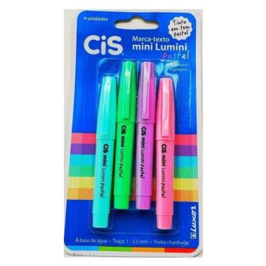 Imagem de Marca Texto Cis Mini Lumini Pastel 4 Cores