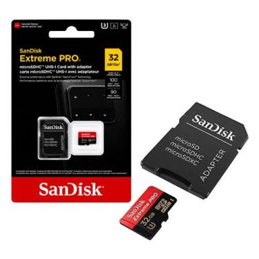 Imagem de Cartão de Memoria 32gb Micro sd Cl10 100mb/s Extreme Pro SDSQXCG-032G-