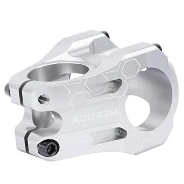 Imagem de Haste curta ultraleve de 31,8 x 45 mm para guidão de bicicleta de liga de alumínio CNC com haste de guidão vazada para a maioria das bicicletas, bicicletas de estrada, MTB, BMX, equipamento fixie, ciclismo (Ti)