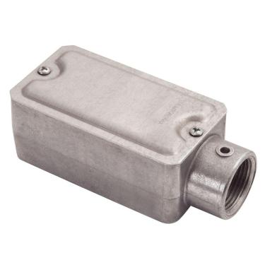 Imagem de Condulete fixo 1/2" tipo "E" - com tampa / rosca BSP / sem pintura Tramontina