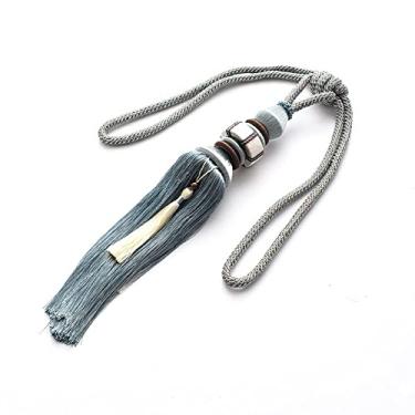 Imagem de Suportes de cortina prendedores de cortina alça de cortina de bola de foguete simples alça de cortina pendurada borla alça de cortina de orelha, T6,1 Pçs