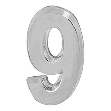 Imagem de Número Residencial 3D"9" Plástico ABS Cromado Metalcromo