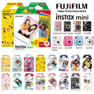 Imagem de Fujifilm Instax Mini folhas de filme instantâneo  papel fotográfico para Fuji 11  9  8  7  40  50