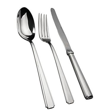 Imagem de Faqueiro Classico Moderno em aço inox 101 peças 18/10 3,5mm Cinza Fracalanza - Full Fit