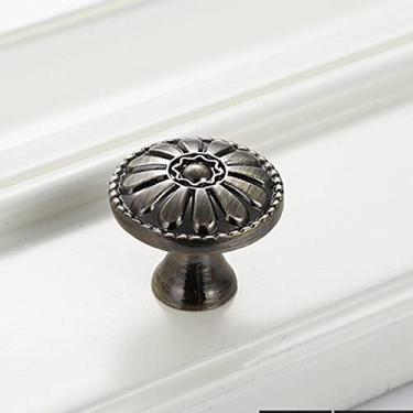 Imagem de Puxadores de gabinete de cozinha de bronze retrô Porta do armário Puxadores de liga de zinco de guarda-roupa vintage puxadores de gaveta de móveis, 2