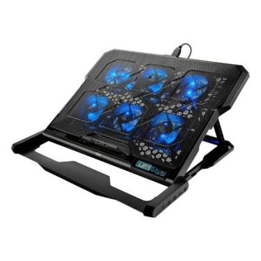 Imagem de Cooler Para Notebook Com 6 Fans Led Azul Hexa Cooler - AC282OUT [Reembalado] AC282OUT
