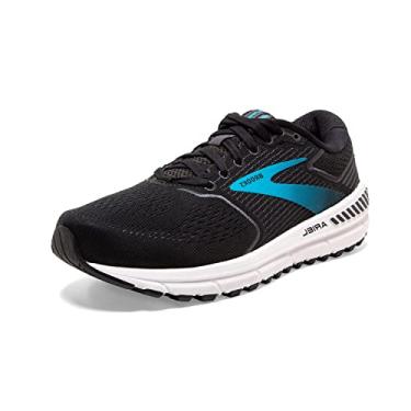 Imagem de Tênis de corrida feminino Ariel '20 da Brooks, Black/Ebony/Blue, 6 Wide