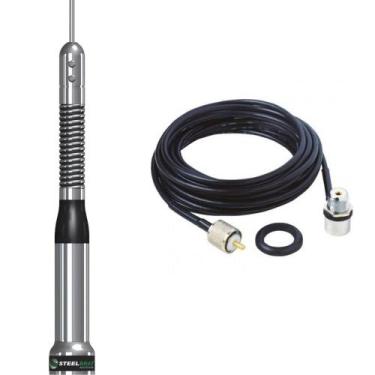 Imagem de Antena Móvel Px Slim Bold Bobina na Base 200w 1,54 metros Ap8690 + Cab