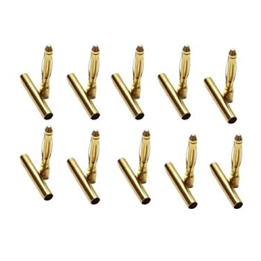 Imagem de skrnrhrery Banana Bullet Connector Male Female Plug, Compatible with RC Car Boat Drone Battery ESC Motor Battery Equipment Motor Parts (2.0mm) 10 Pairs