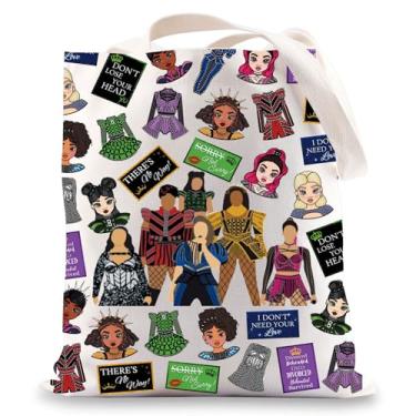 Imagem de BWWKTOP Broadway Six The Musical Tote Bag Aragon & Boleyn & Seymour & Cleves & Howard & Parr Presente Seis Musical Merchdise, I Don't Need You, One Size