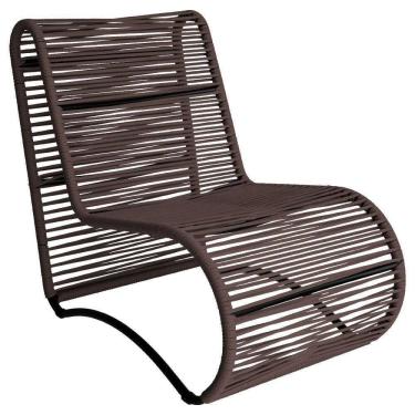 Imagem de Cadeira Poltrona Porto Para área Externa Em Alumínio Marrom