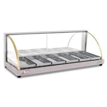Imagem de Estufa W Curva Vitrine Para Salgados 6 Bandejas Titã, 220V