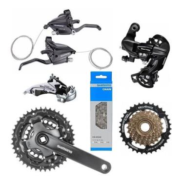 Imagem de Kit Relação Shimano 21v Mega Range C Alavanca Altus Original