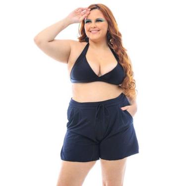 Imagem de Short PS Cintura Alta Preto Lua Nova - VANINA NEMER, GG, Preto lua nov