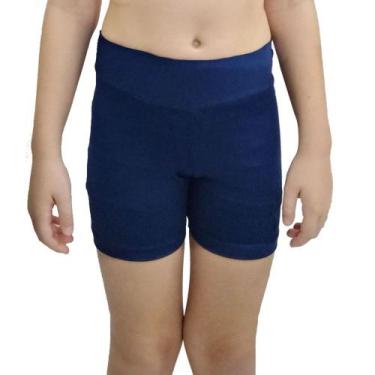 Imagem de Short Infantil Ritmus Básico Suplex Light Curto, M, Marinho