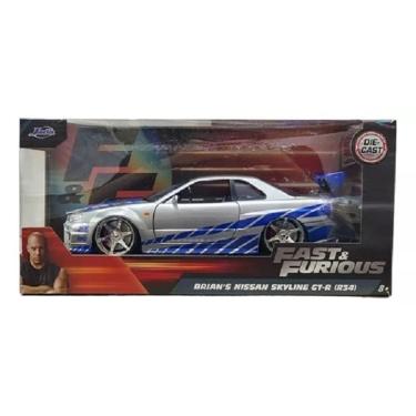 Imagem de Velozes E Furiosos Brian`s Nissan Skyline GT-R (R34) 1/24  – Jada toys