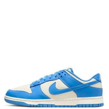 Imagem de Nike Dunk Low Tênis masculino retrô (DV0833-113, leite de coco/vermelho academia/azul vela/azul universitário), Creme/azul, 41