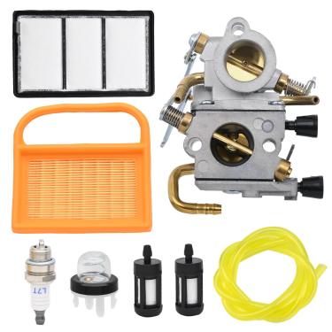 Imagem de NIMTEK Kit de ajuste de carburador TS410 com filtro de ar para serra de corte de concreto STIHL TS410 TS410Z TS420 TS420Z substitui 4238 140 4401 ZAMA C1Q-S118