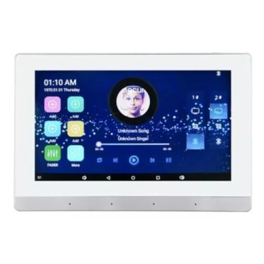Imagem de Amplificador Som Ambiente Parede 7 Polegadas Wifi Spotify YouTube Bluetooth 2 gigas RAM Android 11 Controle voz Alexa