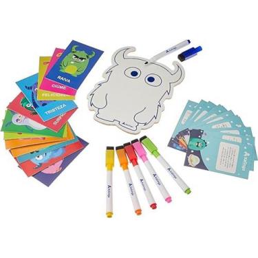 Imagem de Quadro Para Colorir Descobrindo As Emoções Xalingo - Xalingo Brinquedo