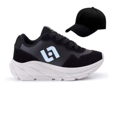 Imagem de Tenis Infantil Meninos Jogger Escolar Casual Camurça + Bone - Light, P