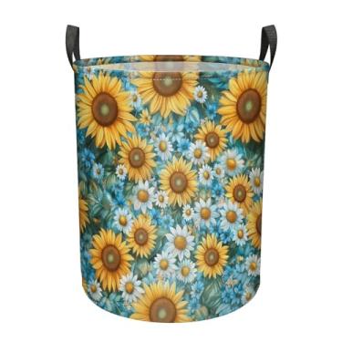 Imagem de Cesto de roupa suja dobrável com alças, grande cesto de armazenamento dobrável para homens, mulheres, adolescentes, adultos, organizador de tecido de lona impermeável para roupas, brinquedos, berçário