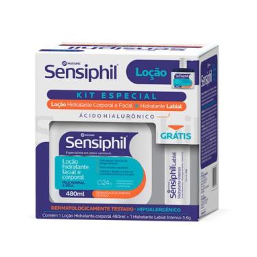 Imagem de Sensiphil Loção  Hidratante Labial Ácido Hialurônico  Massime - NoBran