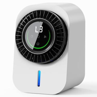 Imagem de Condicionadores de Ar Portáteis, Refrigerador de Ar Evaporativo Pessoal com 3 Velocidades e Temporizador de 12H, Ventilador de Refrigeração de 600ML Mini Ar Condicionado, Ventilador Portátil de