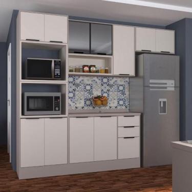 Imagem de Armário Cozinha Completa 4 Peças 270cm Stylo c/ Torre Quente - Casa La