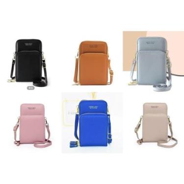 Imagem de Bolsa transversal feminina moda feminina trabalho social porta celular