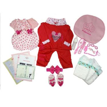Imagem de Enxoval Boneca Bebê Reborn Realista - 25 Acessórios - Mamãe Reborn, Ve