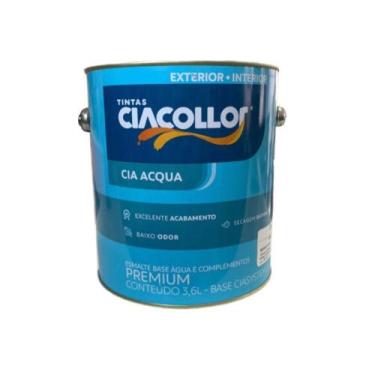 Imagem de Tinta Esmalte a Base de Agua Decoração Alta Qualidade Ciacollor 3.6L