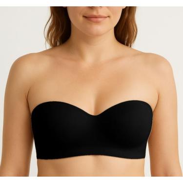 Imagem de Sutiã sem alça com Bojo Alça Removível Poliamida - ZAFRA, Preto, G
