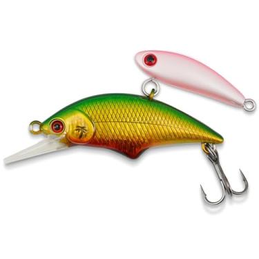 Imagem de Isca de pesca com anzóis agudos, padrão prata verde, design de olho vermelho (03 - costas verdes e corpo dourado)