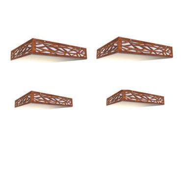 Imagem de Kit 4 Peças Luminária Acrílico Plafon Copacabana 20 E 30Cm - Creatus