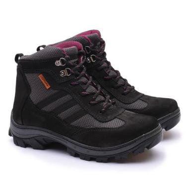 Imagem de Bota Feminina Segurança EPI CA Gogowear 100 Couro ref Ruger cor Preto-