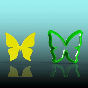Imagem de Cortador Borboleta Mod 5 Tamanho 4cm
