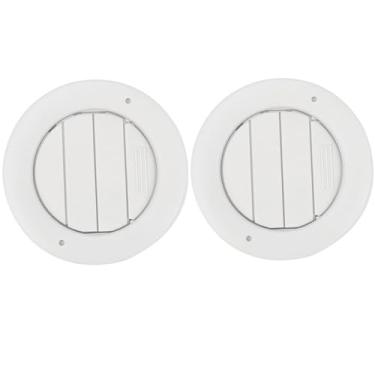Imagem de White,TPUIZUS 2 Pcs Carro Headliner Teto Telhado AC Calor Ar Ventilador Grelha Acessórios Do Carro Substituição Para Expedição 2015-2020 FL1Z-19893-AH