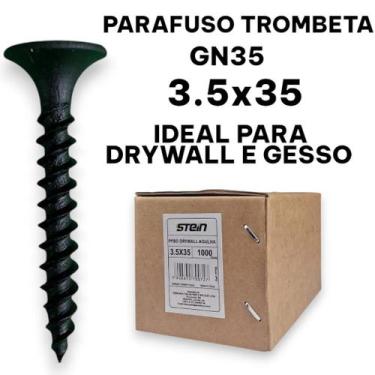 Imagem de Parafuso Trombeta Agulha Drywall Gesso 1000pçs - Stein