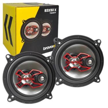 Imagem de Par de Alto Falante 5 Polegadas Triaxial 100W RMS Linha X - Bravox B3X