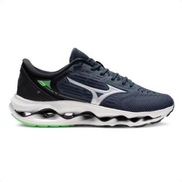 Imagem de Tênis Mizuno Wave Legend 4 Masculino, 41, Marinho, Preto
