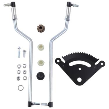 Imagem de LSSOCH Kit de elos de arrasto do setor de direção GY21250 GY21251 GX20053 GX21994 GX21942BLE GX20054 19M7835 14M7400 M153513 compatível com trator JD D100 D105 D110 D120 D125 D130 D140 LA140 LA145