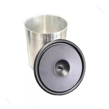 Imagem de Lixeira de embutir 3 litros tampa preta para pias e churrasqueiras  - 