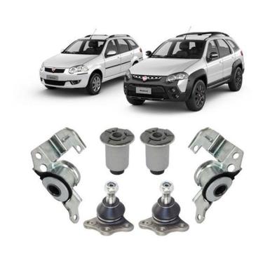 Imagem de Kit Bucha Pivo Suspensão Dianteira Palio Weekend 2001 2002