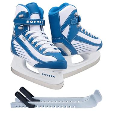Imagem de Patins de gelo esportivos Jackson Ultima Softec para homens, meninos, mulheres e meninas, WOMEN, GIRLS - Blue Color, Adult 6
