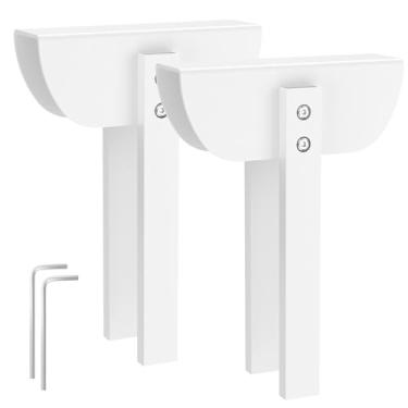 Imagem de 2 peças de fechadura de porta dupla de metal, fechadura de porta bifold, liga de alumínio, fechaduras de porta de armário à prova de crianças, sem furadeira, fechaduras de armário à prova de gatos e