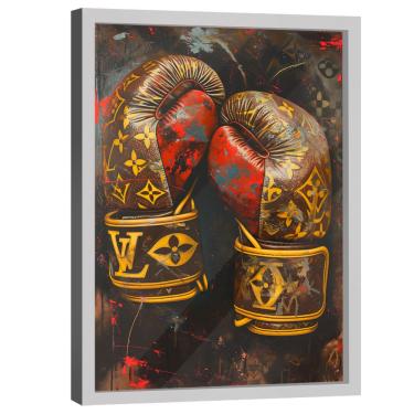Imagem de Quadro Decorativo Luva de Boxe Grafite