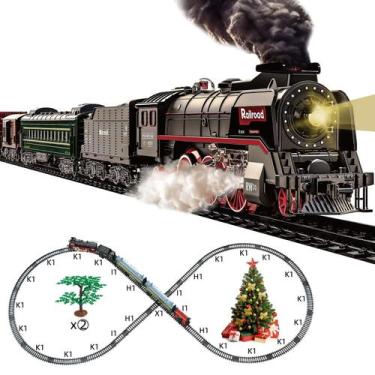 Imagem de Conjunto de trem Hitish Electric com sons de luz realistas e fumaça