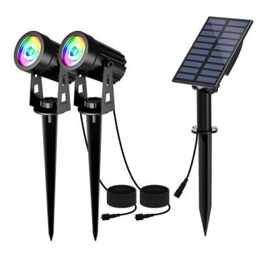 Imagem de Refletores solares T-SUN 2 em 1 RGB à prova d'água ao ar livre