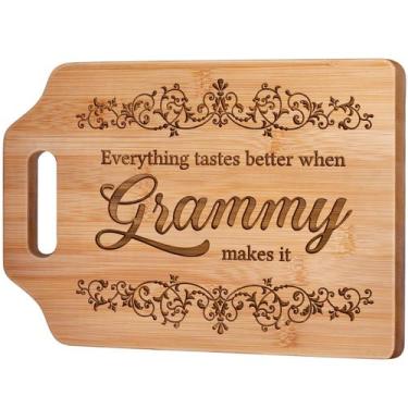 Imagem de Tábua de cortar AceThrills Bamboo 31x22x1 cm gravada